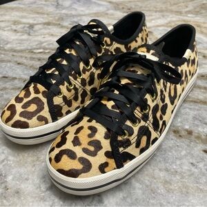 Keds X Kate Spade New York Kickstart Leopard-print Genuine Calf Fur